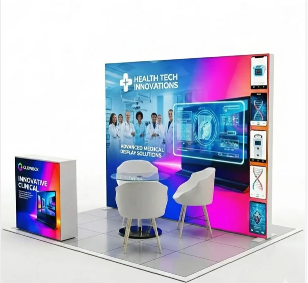 6 m² DS Modüler Lightbox Kongre Standı (300×200 cm) - Set 1