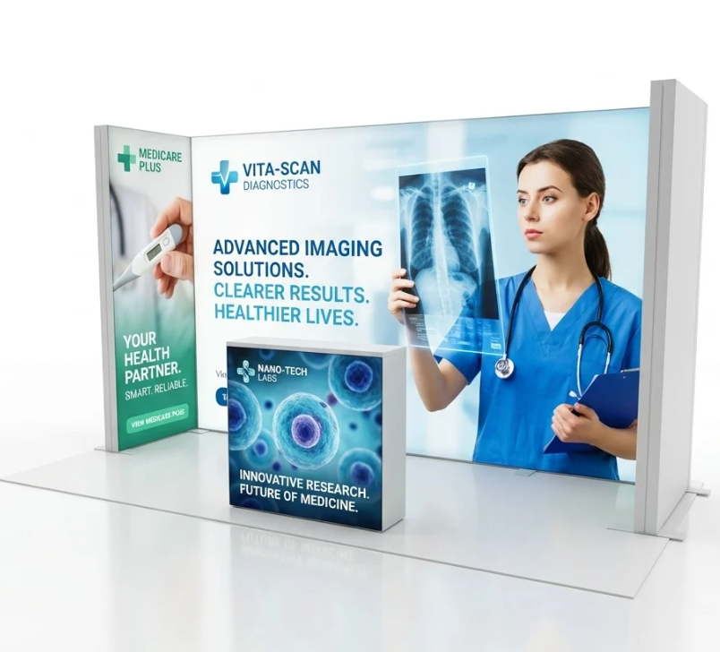 8 m² Modüler Lightbox Fuar Standı