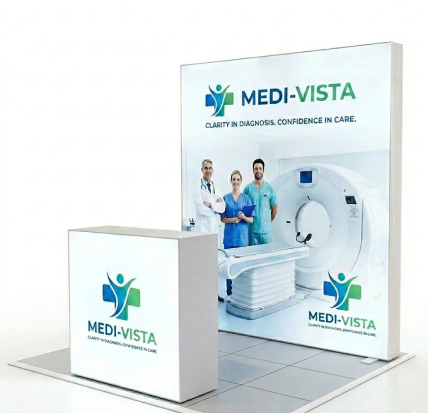 4 m² DS Modüler Lightbox Kongre Standı