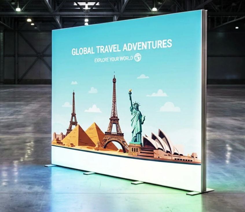 300×230 cm Modüler Lightbox Kongre ve Fuar Standı