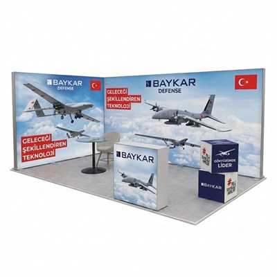 15 m² Modüler Lightbox Fuar Standı