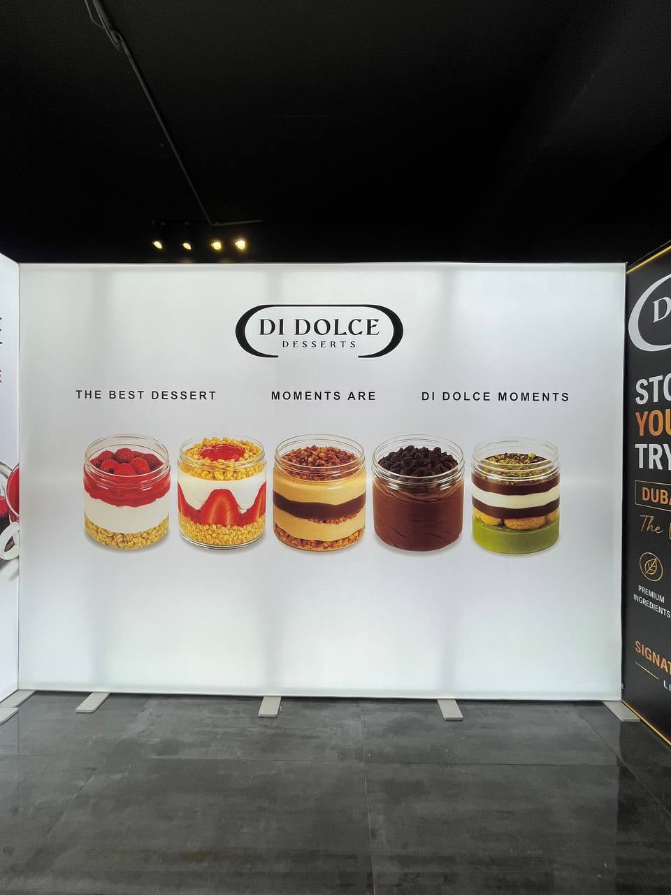 DI DOLCE tatlıları fuar standı